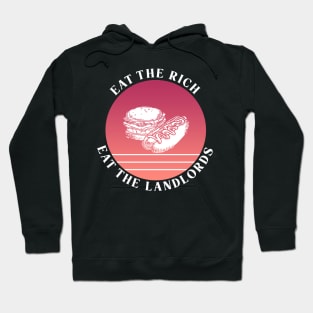 Eat The Rich Retro Cook Out Art Retro Red Summer Hoodie